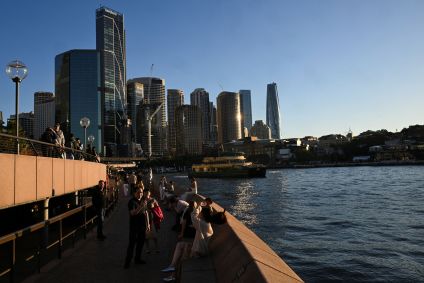 Porto de Sydney, em Circular Quay, Sydney, Austrália