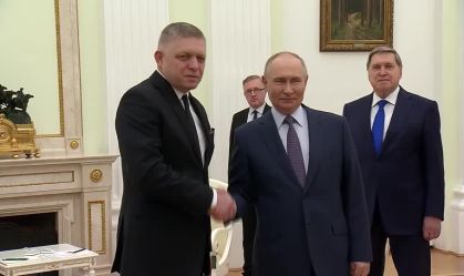 Antes de fim do contrato com a Ucrânia, Putin se reúne com líder eslovaco