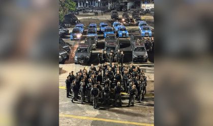 Veja imagens da operação com 400 PMs na Rocinha