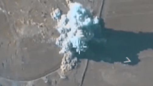 Vídeo divulgado pelo Exército de Israel mostra ataques dentro da Síria.