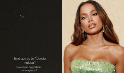 Anitta avista supostos OVNIs no céu e mostra em vídeo; assista