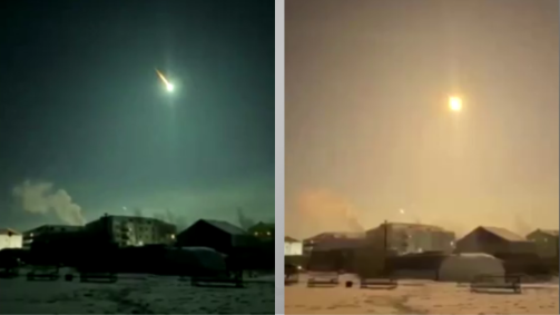 Asteroide no céu da Rússia