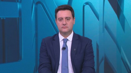 Ratinho Júnior (PSD), governador do Paraná, concede entrevista à CNN