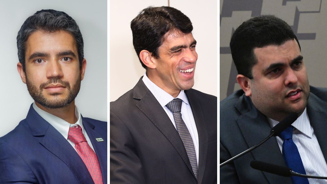 Da esquerda para a direita: Guilherme Sampaio, Frederico Carvalho Dias e Tiago Faierstein