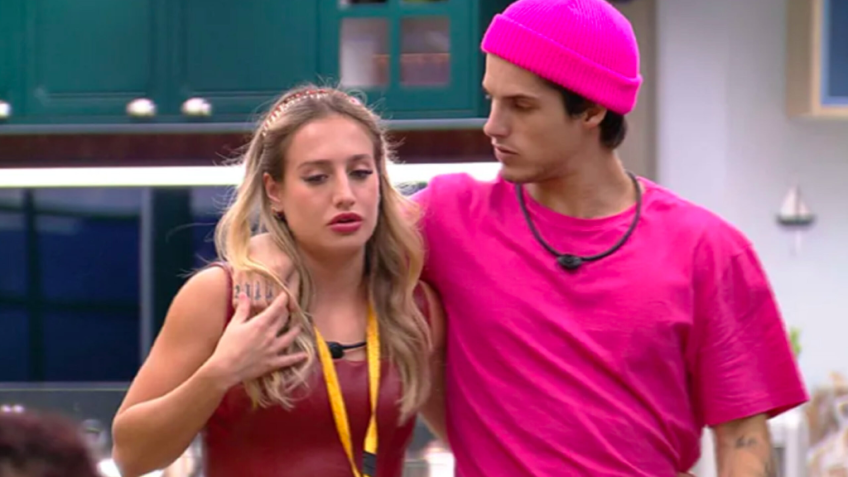 Bruna e Gabriel viveram romance conturbado e rápido no BBB 23 • Reprodução