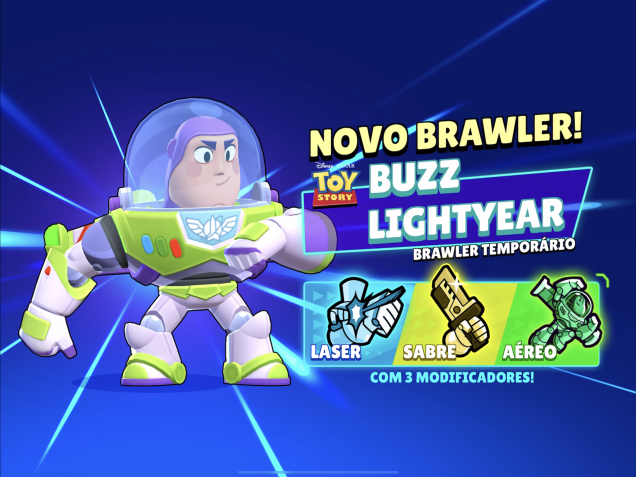 Buzz Lightyear é o novo personagem do Brawl Stars • Divulgação
