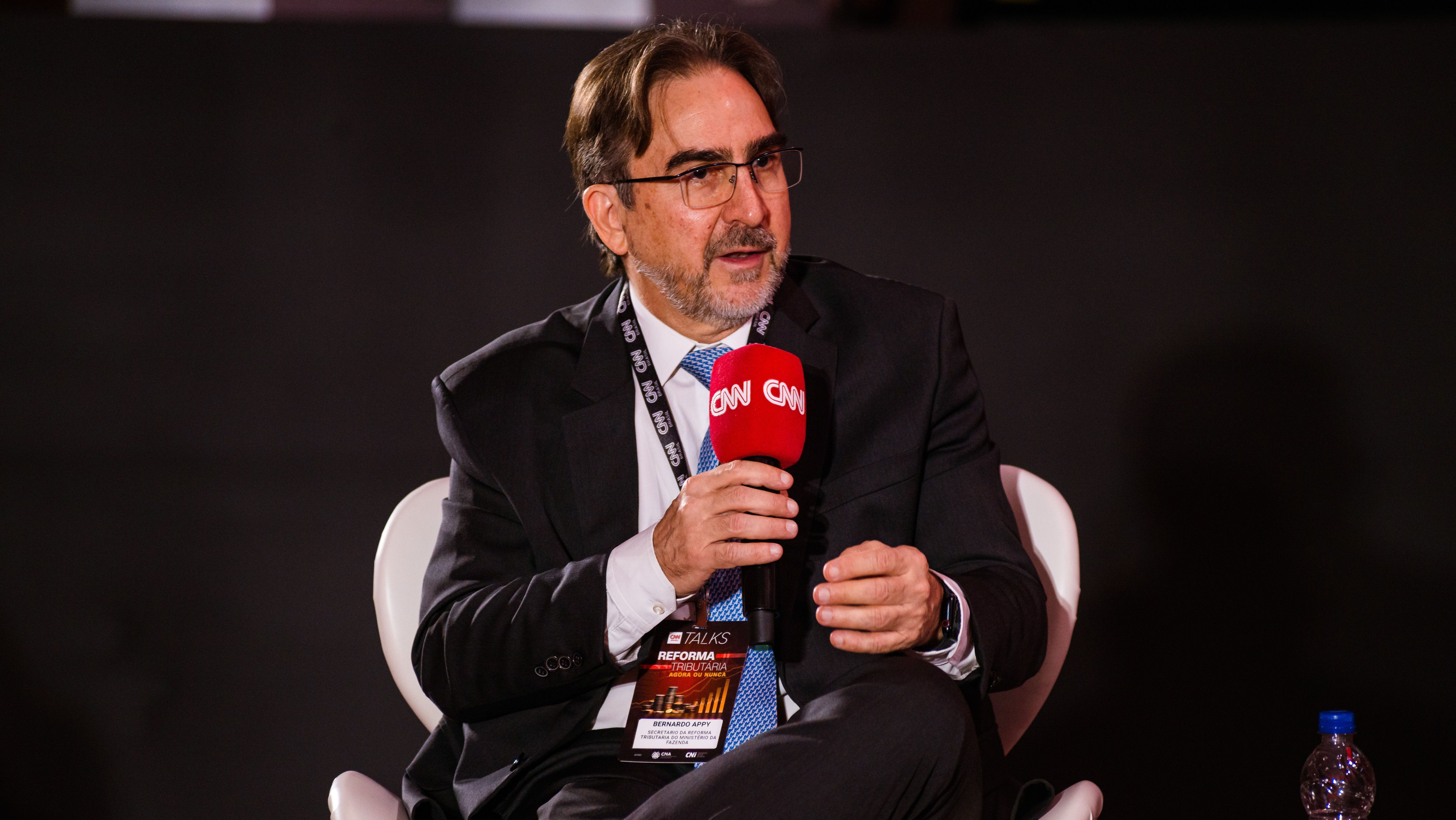 Bernard Appy, secretário-extraordinário da Reforma Tributária, fala em evento do CNN Talks
