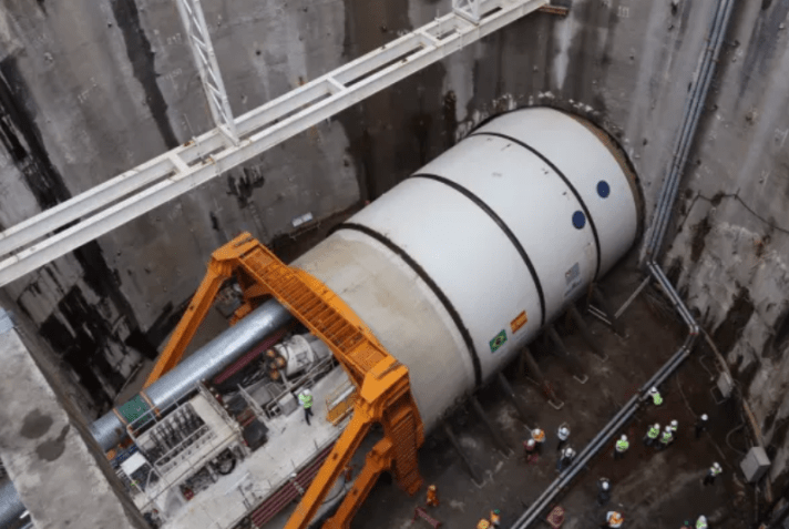 2 equipamentos são usados nas obras da Linha-6 Laranja • Concessionária Linha Uni