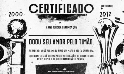 Gaviões divulga mudança no certificado das doações para a Neo Química Arena