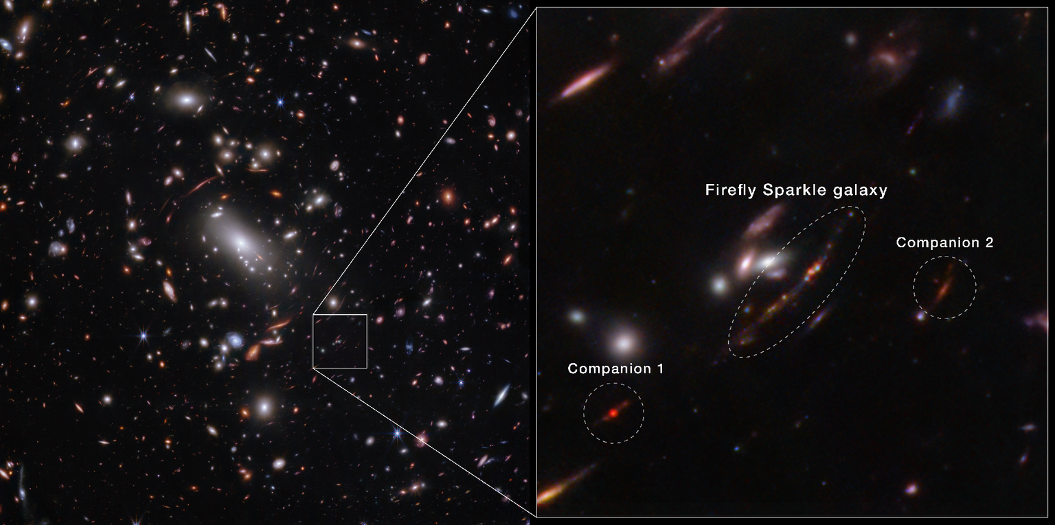 Firefly Sparkle vista do Telescópio James Webb