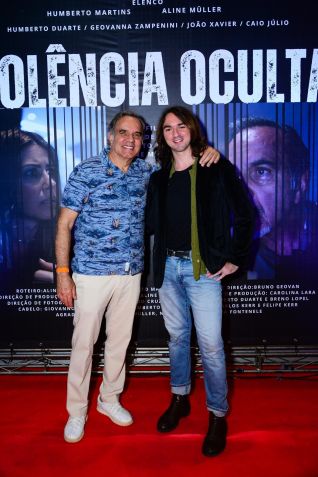Humberto Martins vai à pré-estreia de curta ao lado do filho • Webert Belicio / Agnews