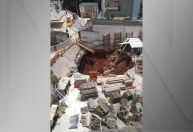 Vídeo: Parte do canteiro de obras de estação do metrô desaba no centro de SP
