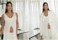 Jade Magalhães mostra barriga no final da gravidez com Luan Santana; veja