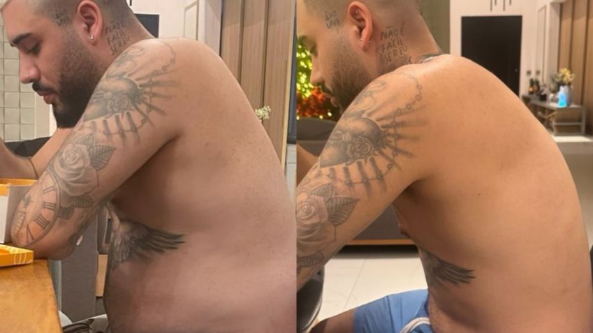Kevinho mostra o antes e depois de perder 14 kg • Instagram/Kevinho