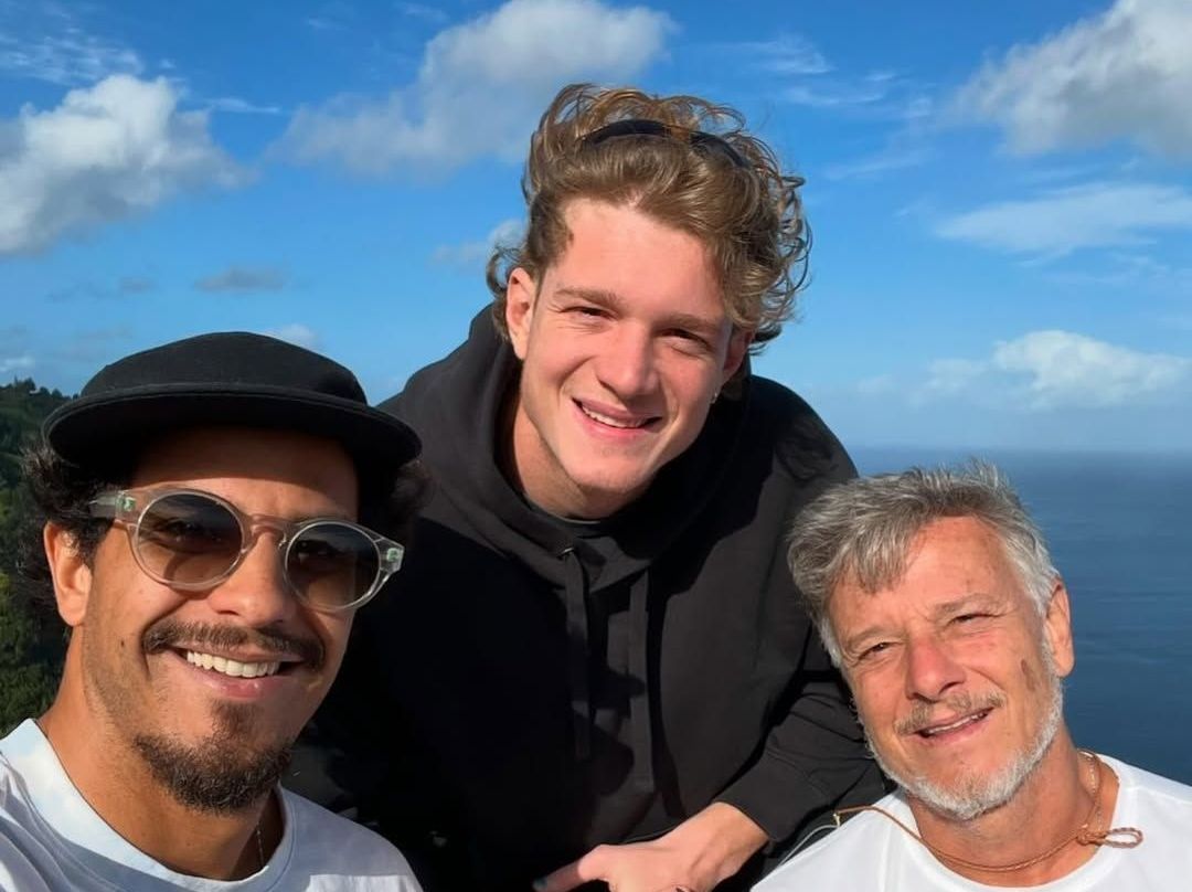 Marcello Novaes e filhos