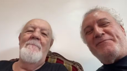 Ney Latorraca e Edi Botelho em vídeo publico no Instagram do autor Gerald Thomas