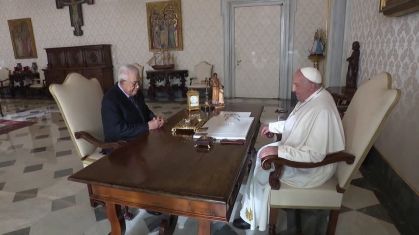 Papa Francisco se encontrou com o presidente da Autoridade Palestina, Mahmoud Abbas.