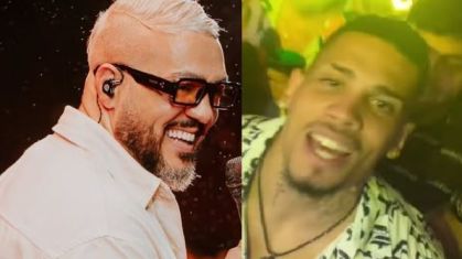 Paulinho curte show de Belo em Japaratinga, no interior de Alagoas