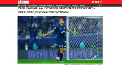 Jornal mexicano destaca queda precoce do Botafogo no Intercontinental