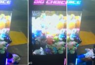 Vídeo: Criança fica presa em máquina de pelúcia durante brincadeira em MS