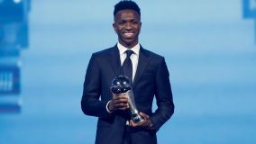 Vini Jr. conquistou o prêmio de melhor jogador do mundo no The Best Fifa