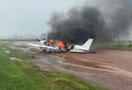 Avião de pequeno porte faz pouso forçado no interior de MT