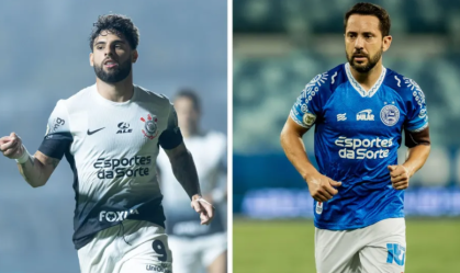 Corinthians e Bahia se encontram no Brasileirão em duelo direto por Libertadores