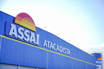 Logo do Assaí Atacadista em loja da rede