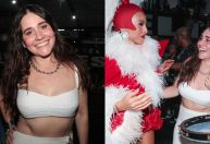 Alessandra Negrini cai no samba com Sabrina Sato