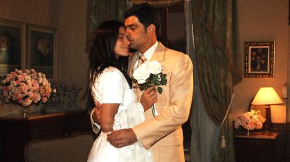 Serena (Priscila Fantin) e Rafael (Eduardo Moscovis) em "Alma Gêmea"