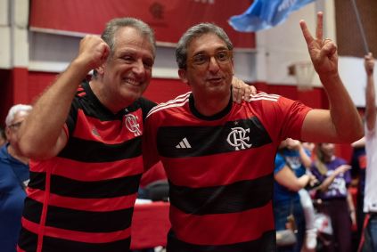 Luiz Eduardo Baptista, o Bap, é o novo presidente do Flamengo. Flavio Willeman é o vice
