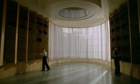 Biblioteca de Harrison Lee Van Buren, retratada em &quot;O Brutalista&quot;