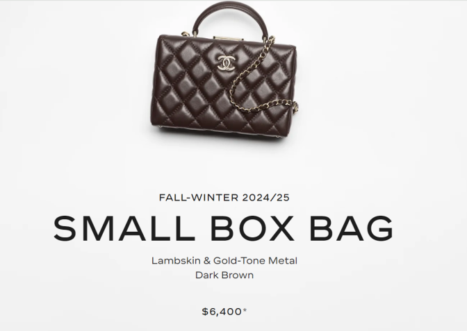 Bolsa tem o valor de US$ 6,4 mil dólares (ou R$ 39 mil na cotação atual) • Reprodução