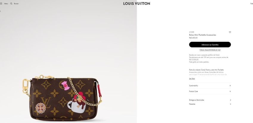 Virginia dá bolsa de grife para as filhas • Reprodução/Louis Vuitton