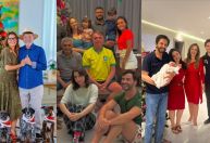 Camisa do Brasil, chinelos e cachorros: veja imagens do Natal dos políticos
