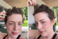 Fabiana Justus mostra crescimento de cabelo após leucemia: "Cabelão"