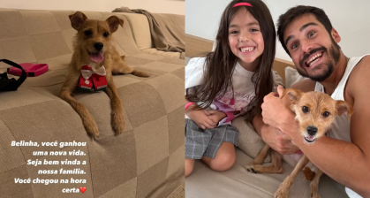 Belinha, cachorro de Nicolas Prattes e Sabrina Sato