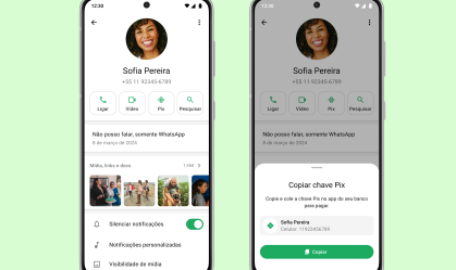 WhatsApp permite ao usuário adicionar chave Pix em seu perfil; entenda