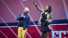 painel do Chico Bento no Palco Thunder