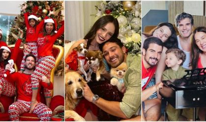 Famosos se reúnem para celebrar o Natal com a família; fotos