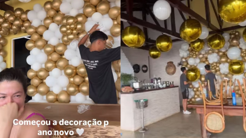 Começaram as preparações para a festa de Ano Novo da família de Leonardo acontecerá na fazenda do cantor