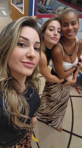 Amanda, Aline e Bruna no BBB 23 • Reprodução/Gshow