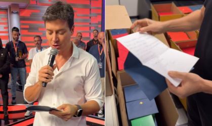 Rodrigo Faro escreve à mão cartas de despedida a cada colega de trabalho; leia