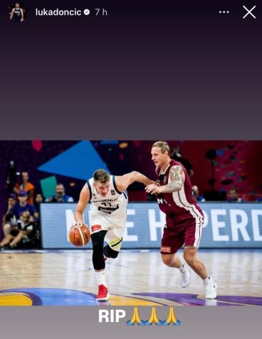 Luka Doncic lamenta morte de ex-jogador da NBA • Foto: Reprodução/ Instagram