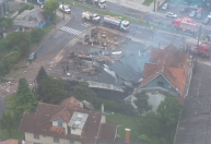 Veja imagens da queda de avião em Gramado