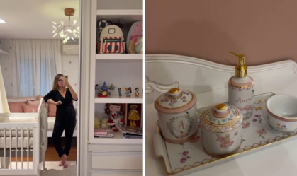 Grávida, Duda Reis mostra quarto da 1ª filha: "Tá chegando"