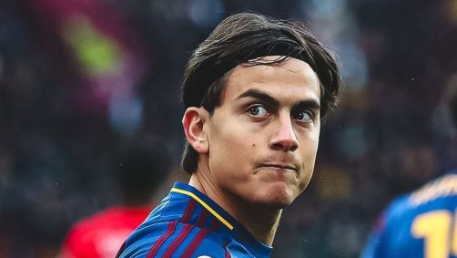 Paulo Dybala comemora gol contra o Parma