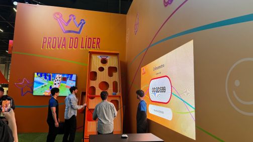 Ativação do remake do BBB no estande da TV Globo do Globoplay na CCXP24