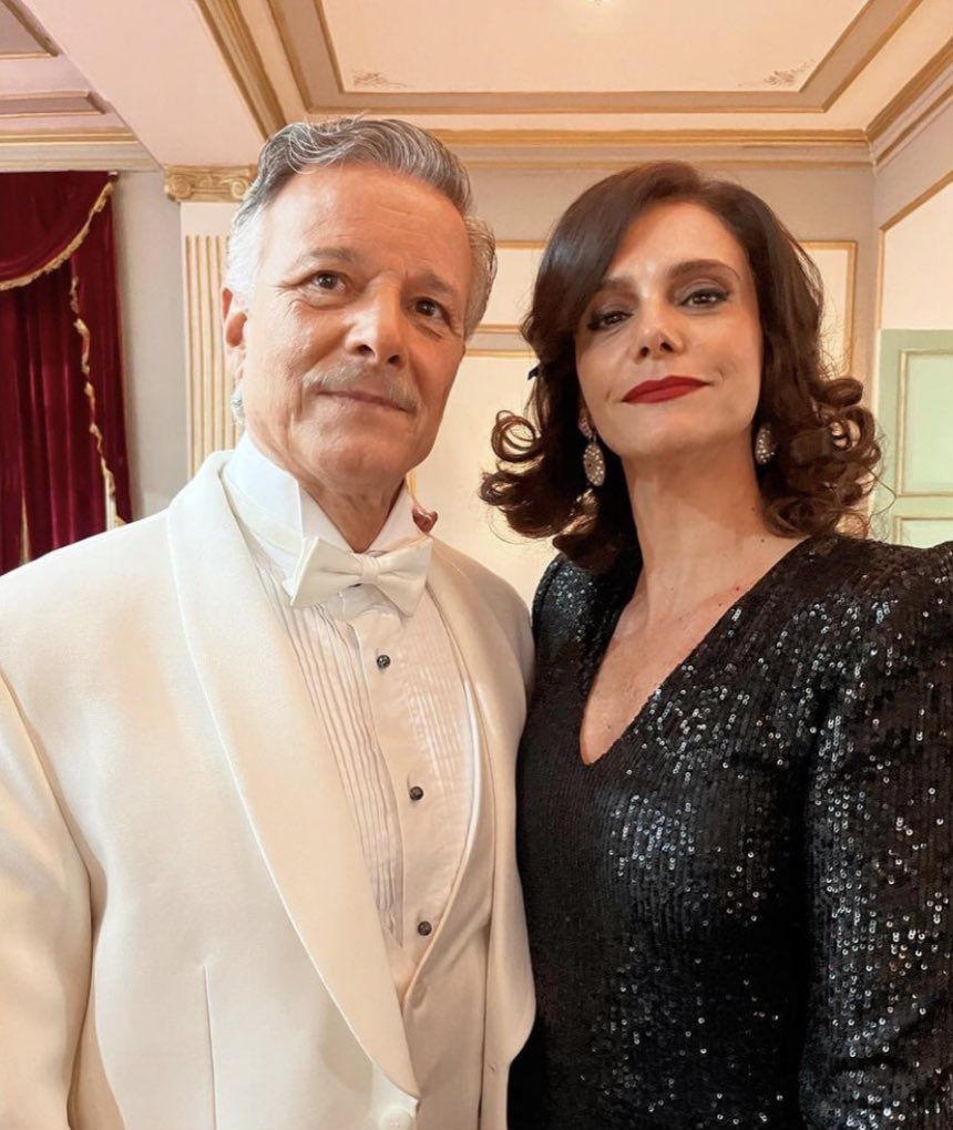 Marcello Novaes (Eugênio) e Malu Galli (Violeta) entram em "Garota do Momento" • Reprodução/X