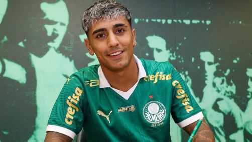 Facundo Torres assinou contrato de cinco anos com o Palmeiras